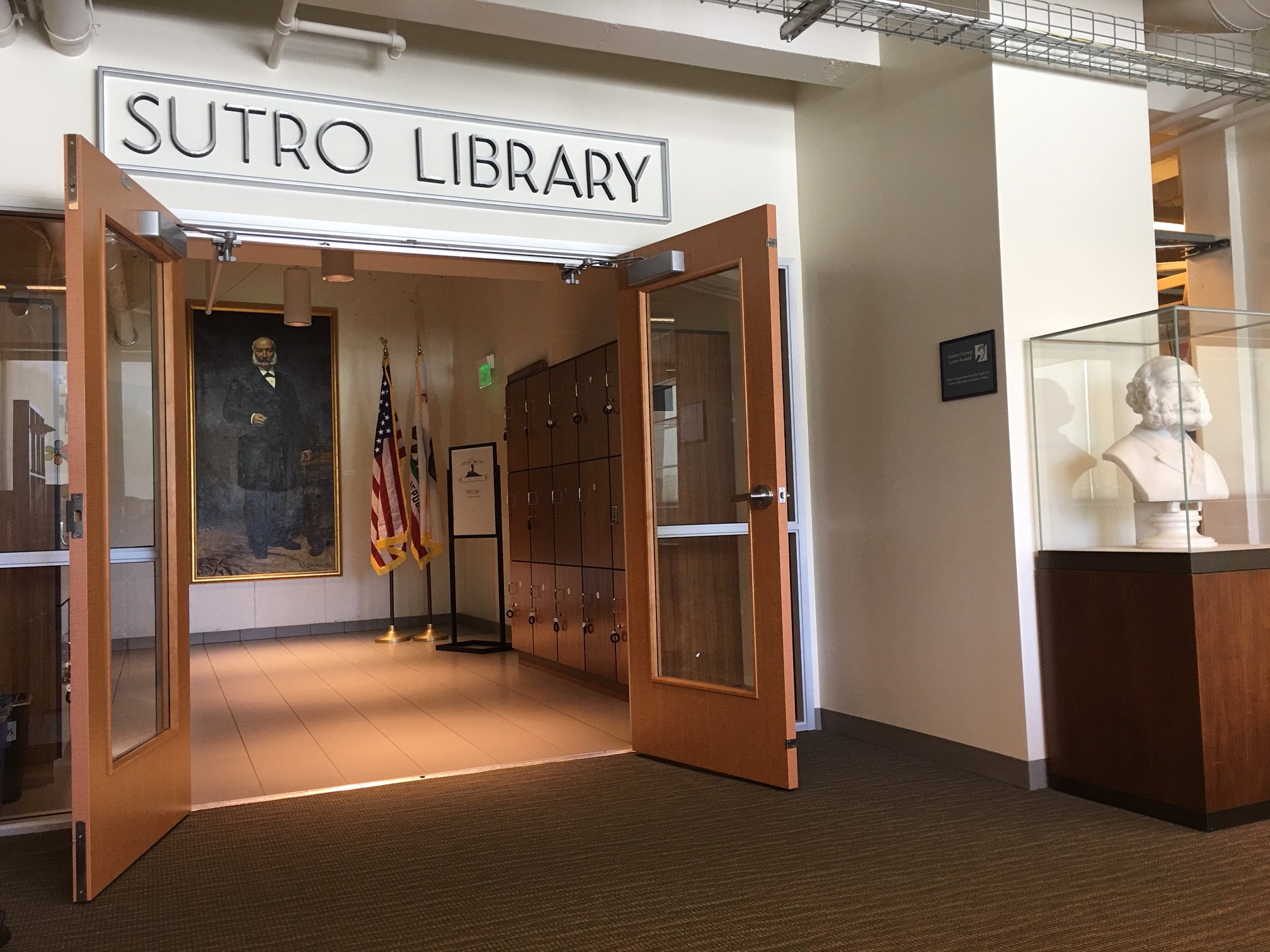 The entrance of the Sutro Library