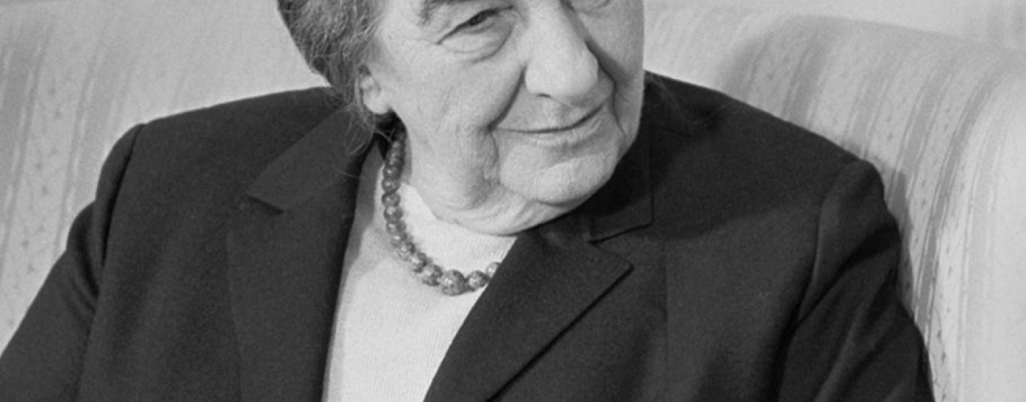 Golda Meir sitting