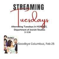 Goodbye, Columbus streaming tuesday